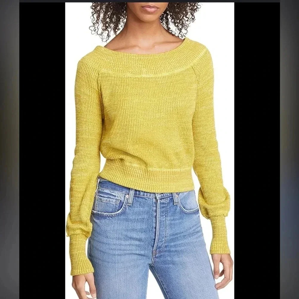 Free People Sugar Rush Off the Shoulder‎ Sweater size XS